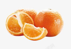 黄色剥开的橘子装饰图案素材
