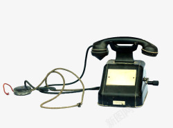 复古旧时光黑色老式电话机高清图片