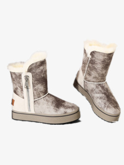 灰色雪地靴素材
