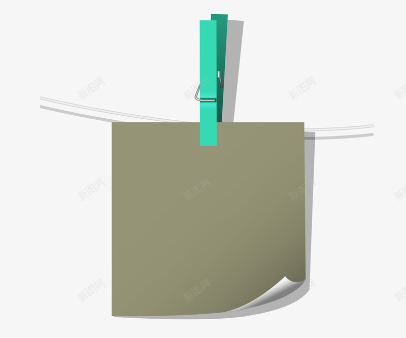 夹子条格纸矢量图eps免抠素材_88icon https://88icon.com 夹子 条格纸 素材 绳子上的夹子 矢量图
