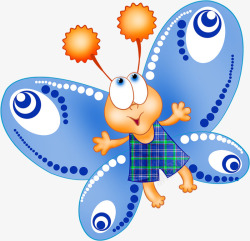 卡通蝴蝶仙子素材