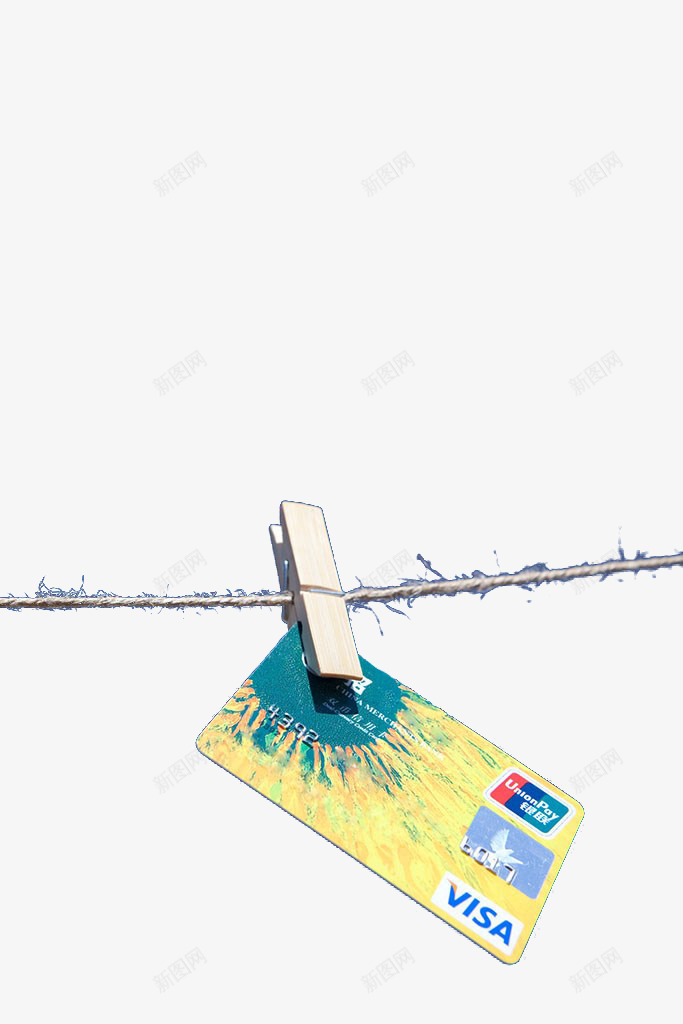 木制夹子png免抠素材_88icon https://88icon.com 信用卡 创意 夹子 日用品 木制品 相片夹子 绳子 装饰 银行卡