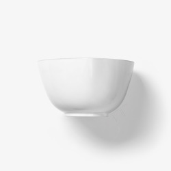 白色陶瓷碗侧面图素材