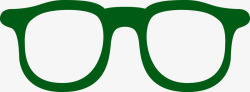 绿色眼镜框素材