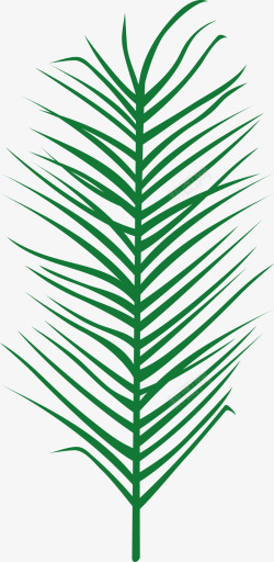 绿色热带植物叶子图素材