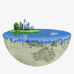 广告设计创意地球地球建设广告创意高清图片
