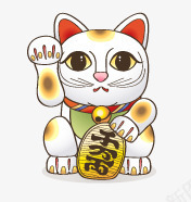 手绘招财猫png免抠素材_88icon https://88icon.com 手绘猫 招财猫 猫咪