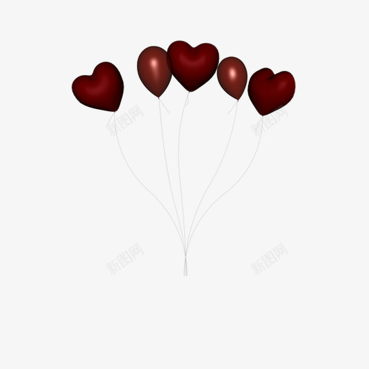 心形球形浪漫气球集合png免抠素材_88icon https://88icon.com 气球 浪漫 红色 装饰