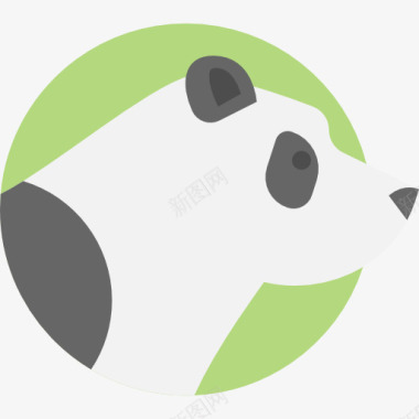 动物园熊猫图标图标