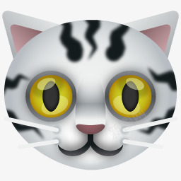 可爱的花猫猫咪头像png免抠素材_88icon https://88icon.com 可爱 头像 猫咪 花猫