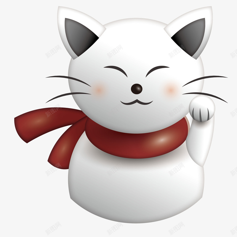 白色卡通猫咪免费png免抠素材_88icon https://88icon.com 卡通 卡通猫 招财猫 猫咪 玩偶 白色 白色猫咪