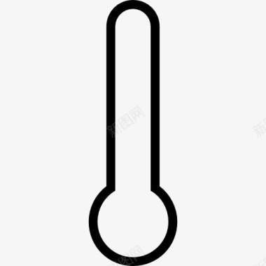 矢量工具温度计轮廓界面符号图标图标
