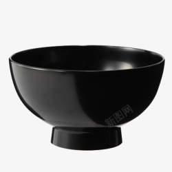 黑色汤碗素材