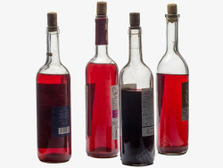 红色液体瓶子素材