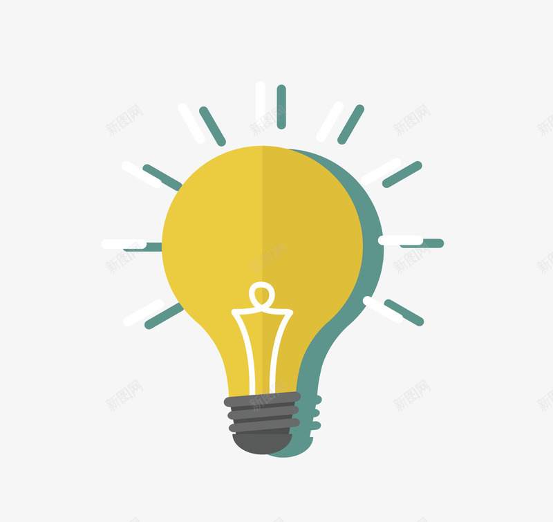 卡通扁平化灯泡矢量图eps免抠素材_88icon https://88icon.com 卡通灯泡 发光灯泡 扁平化灯泡 灯泡 灯泡png 矢量灯泡 矢量图