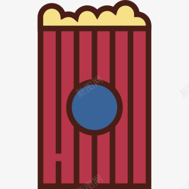 电影星空爆米花图标图标