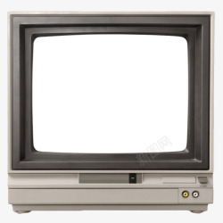 灰色古老电视机古代器物实物素材