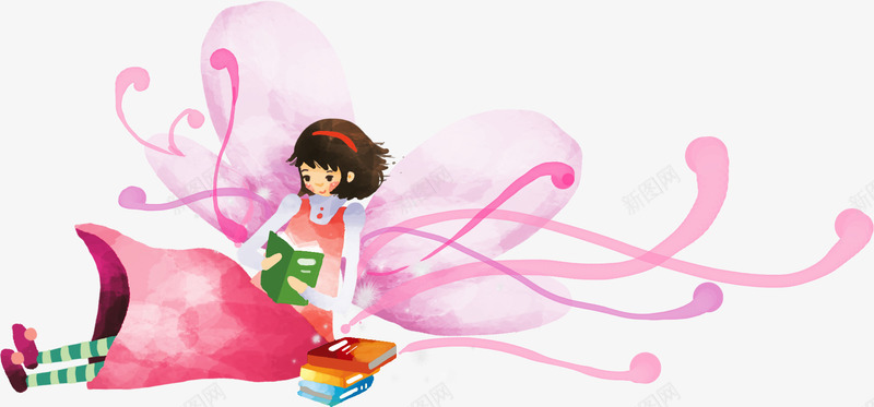 粉色卡通可爱花仙子造型png免抠素材_88icon https://88icon.com 仙子 卡通 可爱 粉色 造型