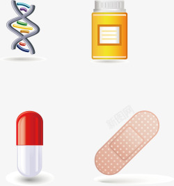 药分子药矢量图高清图片