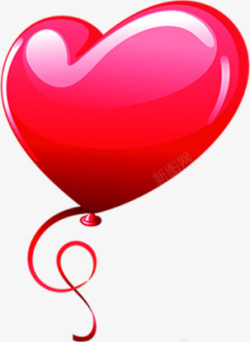 情人节气球红心素材