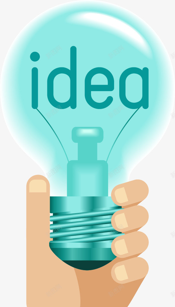 卡通商务广告png免抠素材_88icon https://88icon.com idea 主意 创意广告 卡通 商务广告 广告设计 扁平化设计 智慧 灯泡