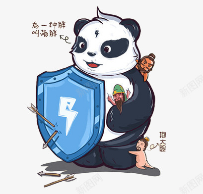 卡通人物png免抠素材_88icon https://88icon.com 人物 卡通 搞怪 熊猫 诙谐