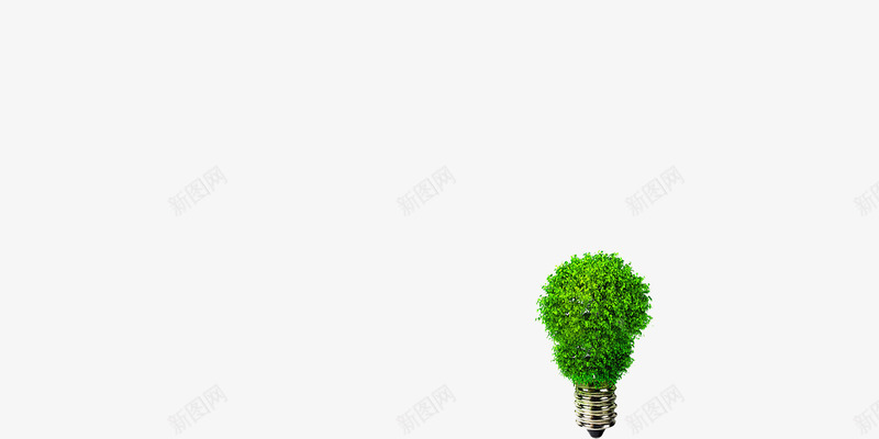 绿色植物灯泡装饰png免抠素材_88icon https://88icon.com 植物 灯泡 绿色 装饰