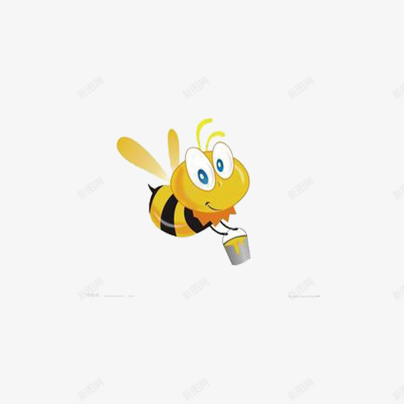 采蜜的蜜蜂png免抠素材_88icon https://88icon.com 卡通 昆虫 蜜蜂