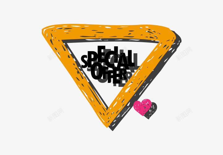 对话框倒三角橘色的png免抠素材_88icon https://88icon.com 倒三角橘色的 对话框 橘色三角形