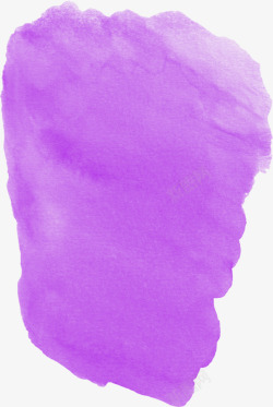 手绘紫色水印艺术海报素材