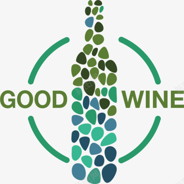 企业LOGO标志矢量酒瓶白酒logo标志矢量图图标图标