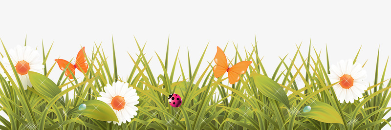手绘美丽的花昆虫和蝴蝶psd免抠素材_88icon https://88icon.com 手绘图片 昆虫 橘色的蝴蝶 盛开的花