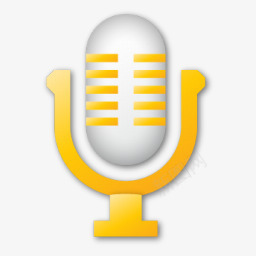 话筒黄色的锡耶纳png免抠素材_88icon https://88icon.com Microphone yellow 的 话筒 黄色