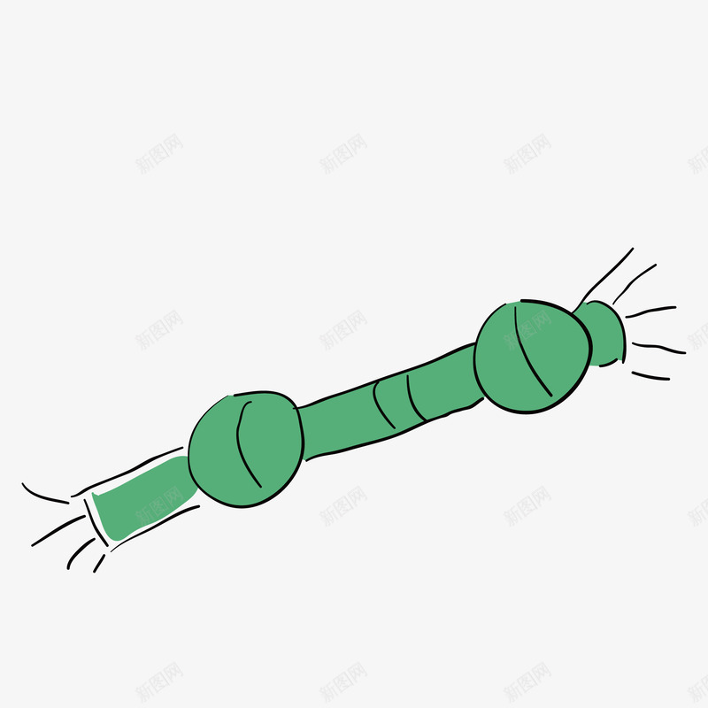 打结的绳子手绘图png免抠素材_88icon https://88icon.com 手绘图 打结的 简笔 绘画 绳子 绳结 绿色绳子