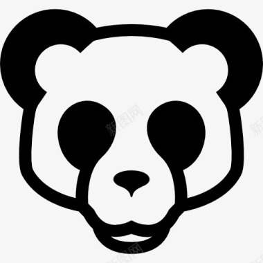 熊猫脸熊猫面前图标图标