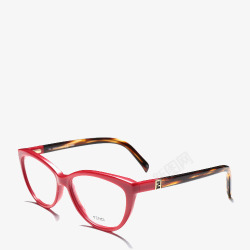 红框豹纹眼镜素材