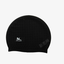 泳帽硅胶舒适专业泳帽黑色素材