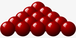 桌球球形红色运动素材