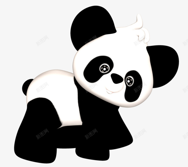 卡通动物可爱国宝熊猫png免抠素材_88icon https://88icon.com 动物 卡通 可爱 国宝 熊猫