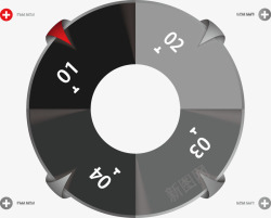 创意圆环形目录图素材