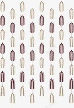 丰收的小麦花纹矢量图素材