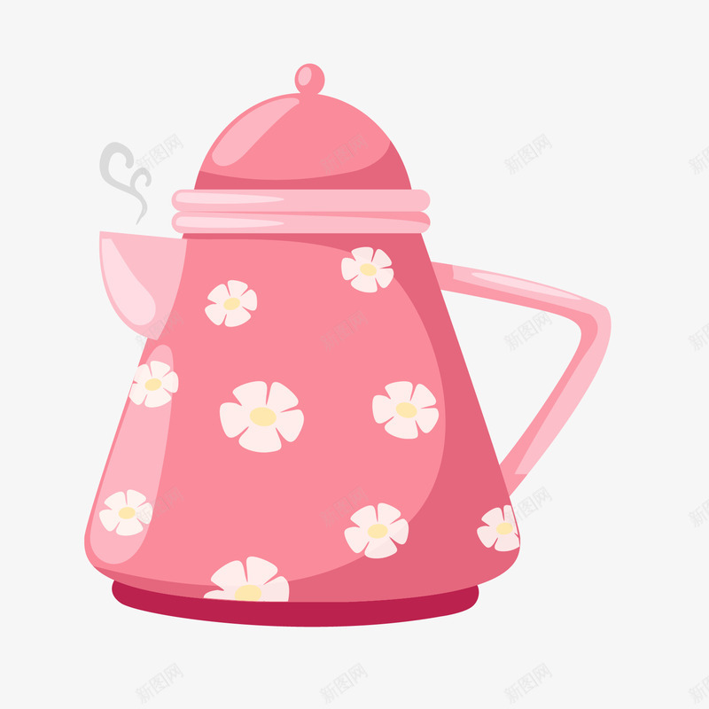 可爱厨具餐具茶具矢量图ai免抠素材_88icon https://88icon.com 卡通 厨具 可爱 粉色 茶壶 餐具 矢量图