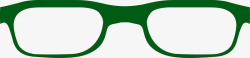 绿色眼镜素材