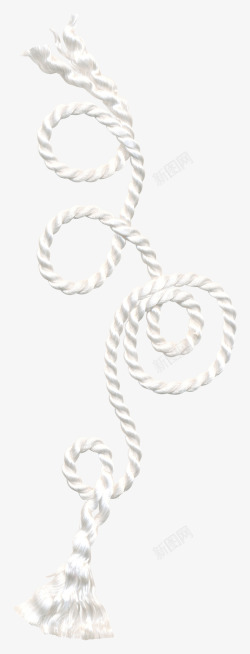 优美绳子白色优美绳子高清图片