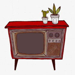 时光记忆复古老旧电视机素材