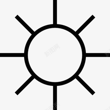 太阳元素阳光灿烂的日子图标图标
