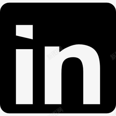 社会网络LinkedIn图标图标