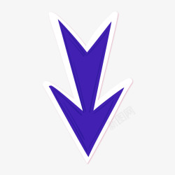创意紫色的箭头矢量图素材