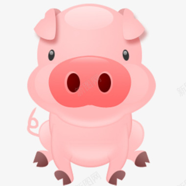 粉色小猪图标图标