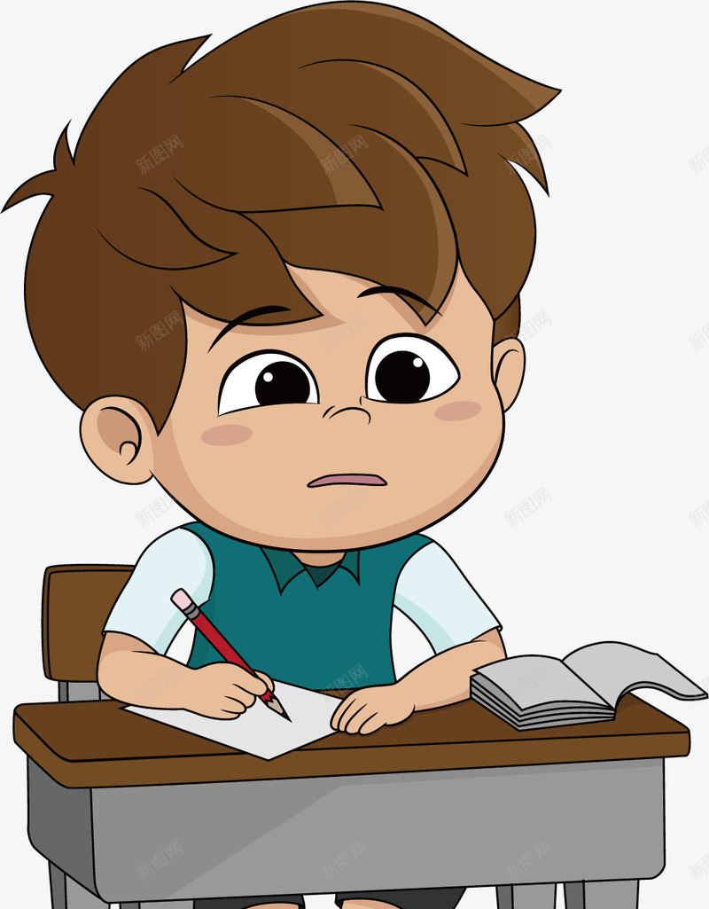 正在思考png免抠素材_88icon https://88icon.com 人物介绍 人物矢量图 卡通高中人物 插画人物 正在思考 高中人物 高中人物矢量